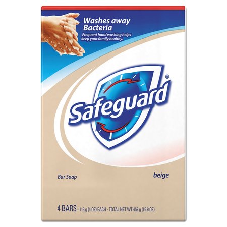Safeguard Deodorant Bar Soap, Light Scent, 4 oz, PK48 08833